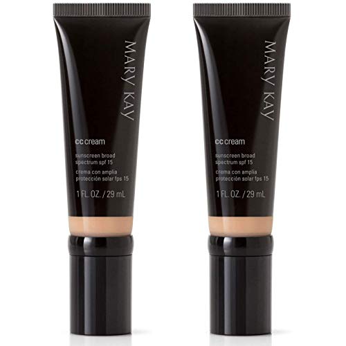 Mary Kay CC Cream Sunscreen Broad Spectrum SPF 15 1fl. oz / 29 mL - Light to Medium (2-Pack)
