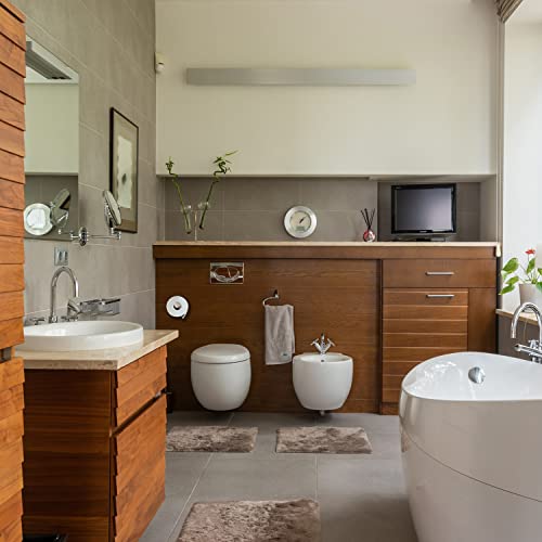 Kon-fort Home Toilet Paper Holder Steel, Toilet Roll Holder Bathroom Steel with Screw, Stainless Steel AISI 304, High End - Image 2