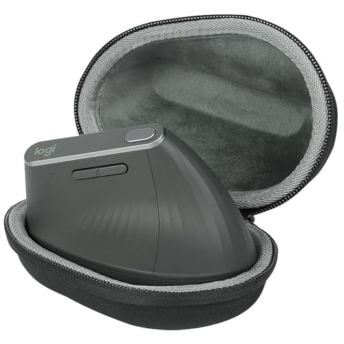 Gdraco Funda rígida de viaje para ratón Logitech MX Vertical Bluetooth inalámbrico, funda protectora portátil para ratón