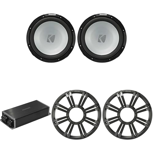 Kicker Marine KPX500.1 Powersports Amp & (2) 12