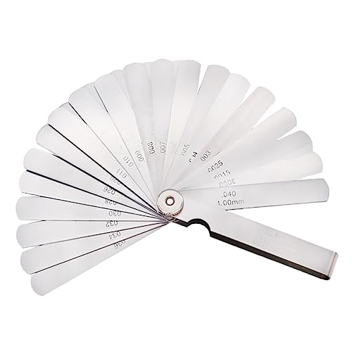 Ruler Feeler Gauge Measurement Tool Imperial Gap Gauge Measuring Gap Gauge Japanese Style Door Curtain Gap Measuring Tool 32 Blades Gap Gauge Thickness Gauge Stainless Steel Silver FUNOMOCYA