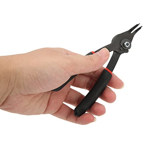 Alicate de anel de pressão externo interno, alicate de encaixe de 15 cm para construção de aço inter