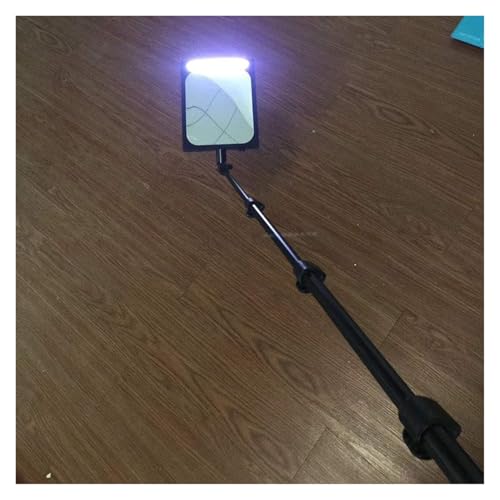 Miroir d'inspection télescopique avec poignée rétractable réglable pour l'inspection visuelle du dessous de caisse et du véhicule, rechargeable