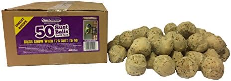 Suet To Go Insect Balls Refill Box Wild Bird Treat, 50 x 90 g