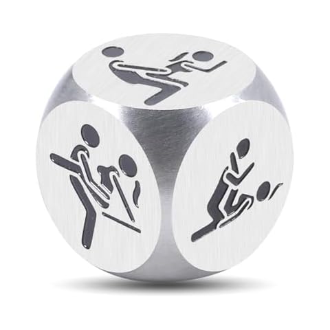 Date Night Dice, Funny Gag Gifts, Valentines Day Gifts for Him Her, White Elephant Gifts for Adults Funny, 6th 11th Anniversary Steel Gifts, Couples Games for Adults, Cool Wedding Gifts for Couples Cover