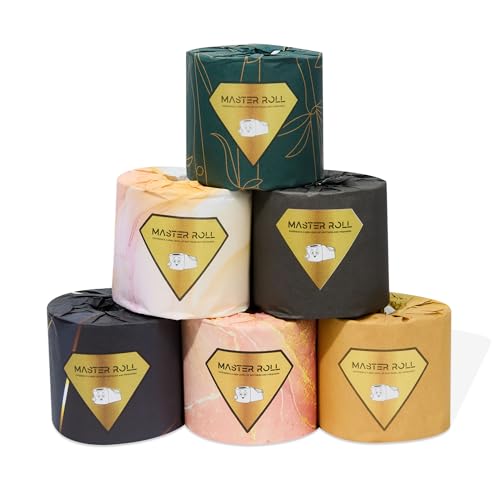 Master Roll Premium Bamboo Toilet Roll | 1Single Roll | 3 Layer-300 Sheets Toilet Paper | Eco Friendly, Luxury, Soft, Strong, Absorbent, Plastic Free, Sustainable, Biodegradable (Single Roll Trial)