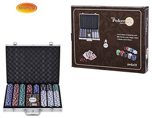 Smilejoy Casino Poker Chips Set,11.5 Gram for Texas Holdem Blackjack Gambling with Aluminum