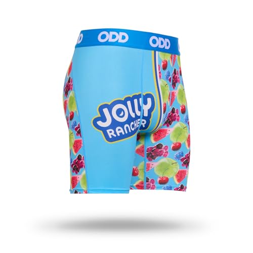 Odd Sox Jolly Rancher Fruit Split Men's Boxer Briefs - Candy Themed Sweet Novelty Underwear - Comfy Stretch Fit4