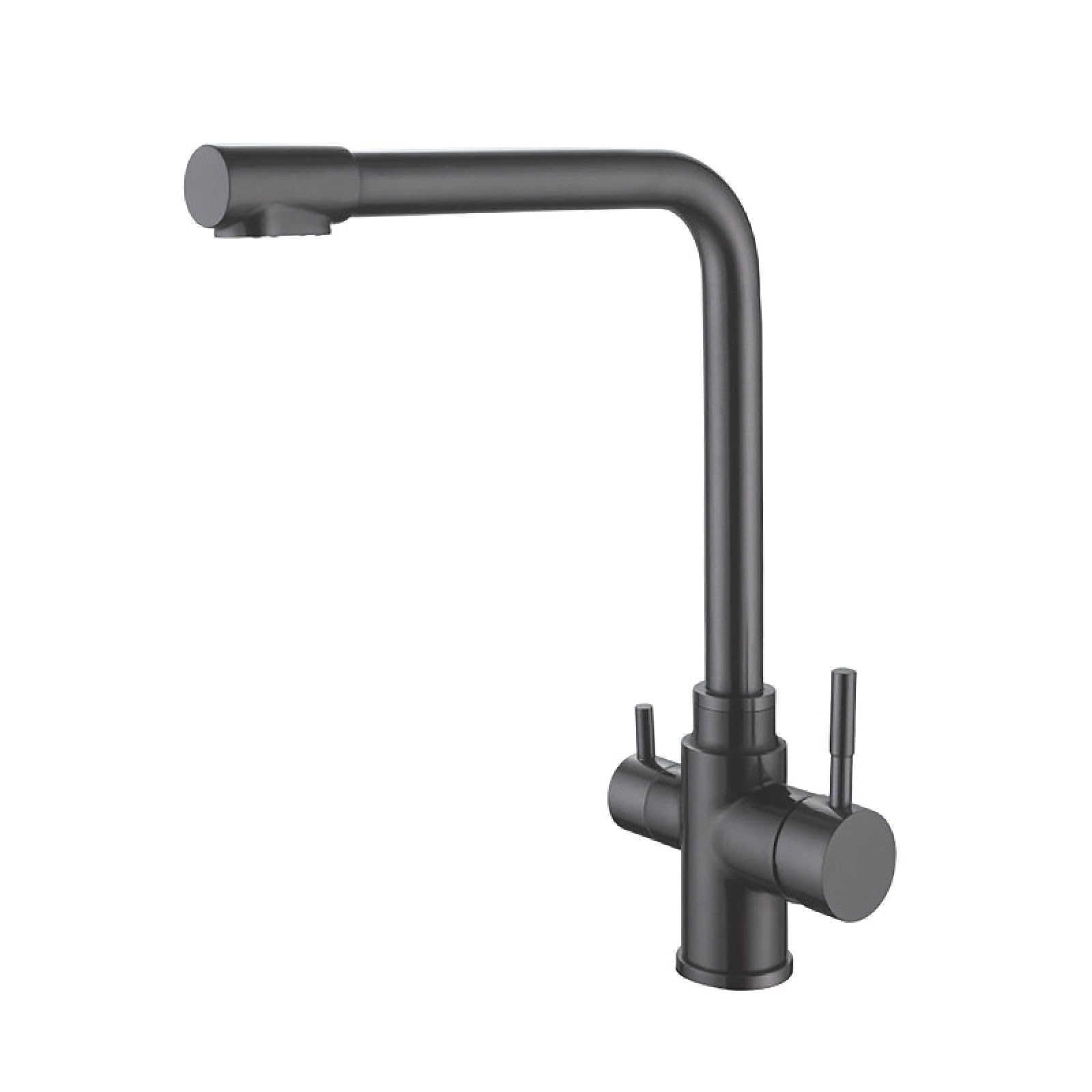 Fanjubei Bullet Ash Kitchen 304 Stainless Steel Rotating Hot And Cold Water Faucet