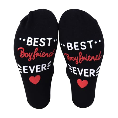 Boyfriend Birthday Christmas Gifts for Boyfriend from Girlfriend Best Boyfriend Ever Socks Gift for...