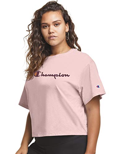 Image of Champion Women's Cropped T-Shirt, Classic Cropped Tee Shirt for Women,Crop Top T Shirts For Women