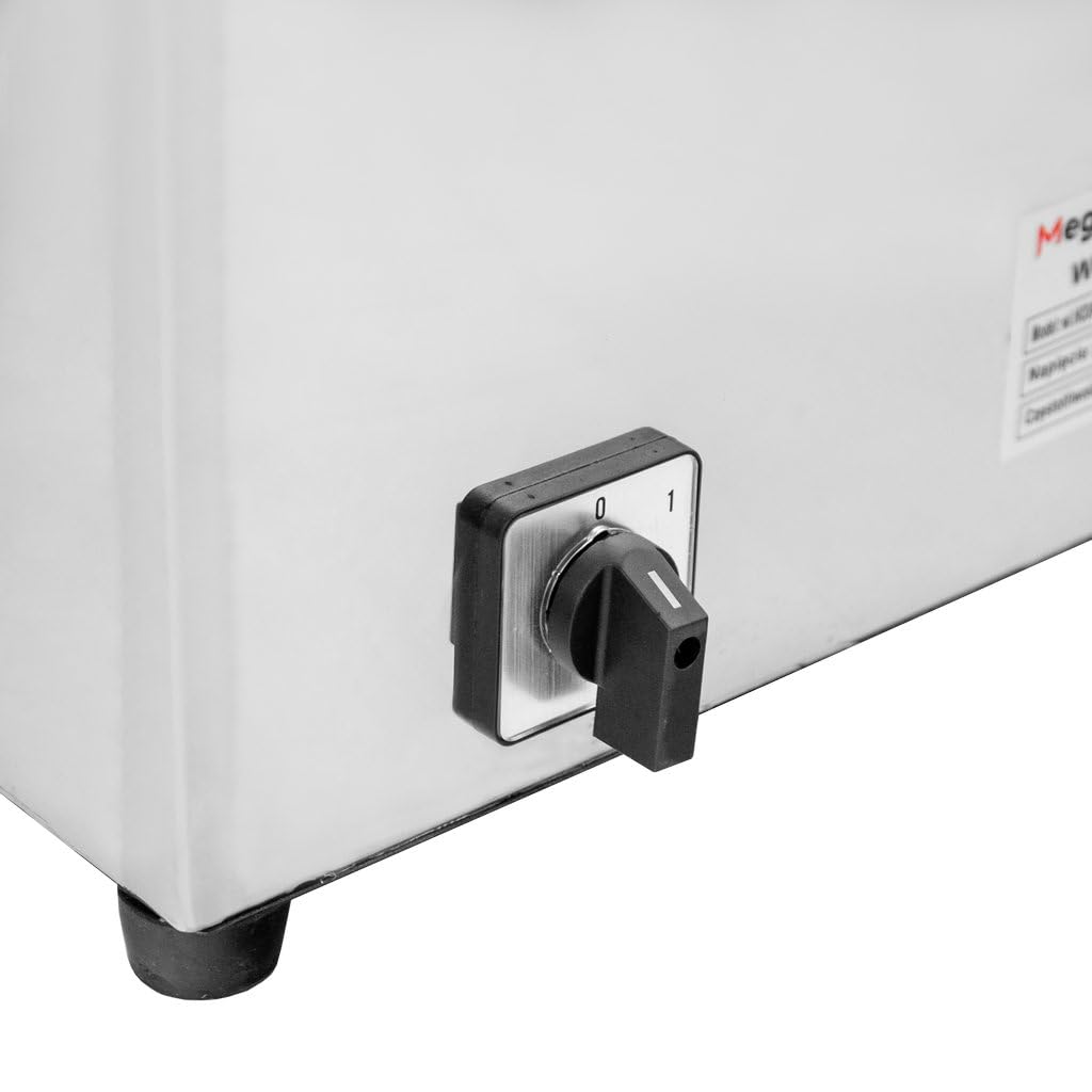 Mega-M Elektryczna maszynka do mięsa 1200 W, ze stali nierdzewnej, profesjonalna maszynka do mięsa z wypełniaczem do kiełbasy i krążkiem perforowanym, model MM-WI.HO240.1200.SN