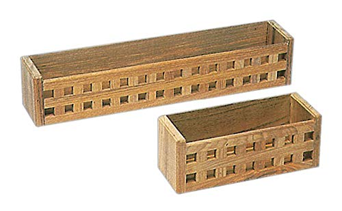 Récipient Multifonction Teck ARC | Bac de Rangement Long pour Cuisine et Salle de Bain Zen