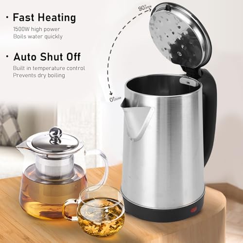 Hervidor eléctrico acero inoxidable 2L 1500W rápido miniatura 2