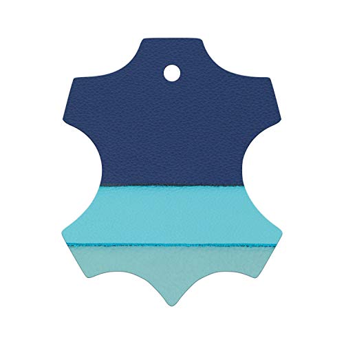 SoftArt - Bastelleder in verschiedenen Blautönen, Lederstücke aus der Automobil- und Möbelindustrie, Lederreste mindestens in der Größe A4 1Kg Cover