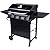 American Gourmet 465313021 4-Burner Cart-Style Liquid Propane Gas Grill, Black