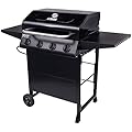 American Gourmet 465313021 4-Burner Cart-Style Liquid Propane Gas Grill, Black