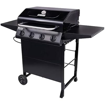American Gourmet 465313021 4-Burner Cart-Style Liquid Propane Gas Grill, Black