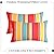Pyonic Lumbar Outdoor Waterproof Throw Pillow Covers Set of 2 Rectangle Pillow Covers Decorative Patio Pillows for Patio Tent Garden Beach,12x20 Inches,Color Stripe(Red)