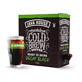 Java House Cold Brew Coffee on Tap – Premium 100% Arabica Decaf – Smooth Decaf with Chocolate & Caramel Notes – 1 Gallon Box (16 Servings) – Ready to Drink, No Caffeine, No Brewing Required, Fridge-Friendly