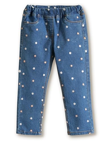 Image of Amazon Brand - Symbol Girls Cotton Rich Stretchable Jogger Jeans | Elasticated Waistband | Jeggings | Age 2-12 Years