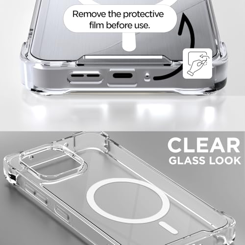 Image of Amazon Basics Back Cover for OnePlus Nord CE 6 5G Mag-Safe Shockproof PC + TPU Protective Case Magnetic Support Bumper Case (Transparent Mag-Safe)
