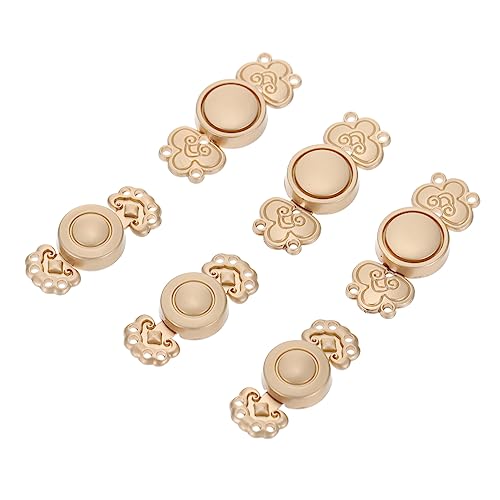 KOCKSHION 6Piezas Hebillas Magnéticas De Bricolaje Para Ropa Accesorios De Costura Instantáneos Botones De Coser Profesionales Diseño De Nubes Para Manualidades