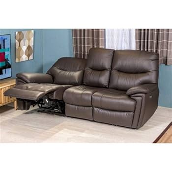 ヤマダオリジナル電動リクライニングソファ　ライトブラウン　3人掛け 期間限定特別価格】ヤマダオリジナル 電動リクライニングソファ