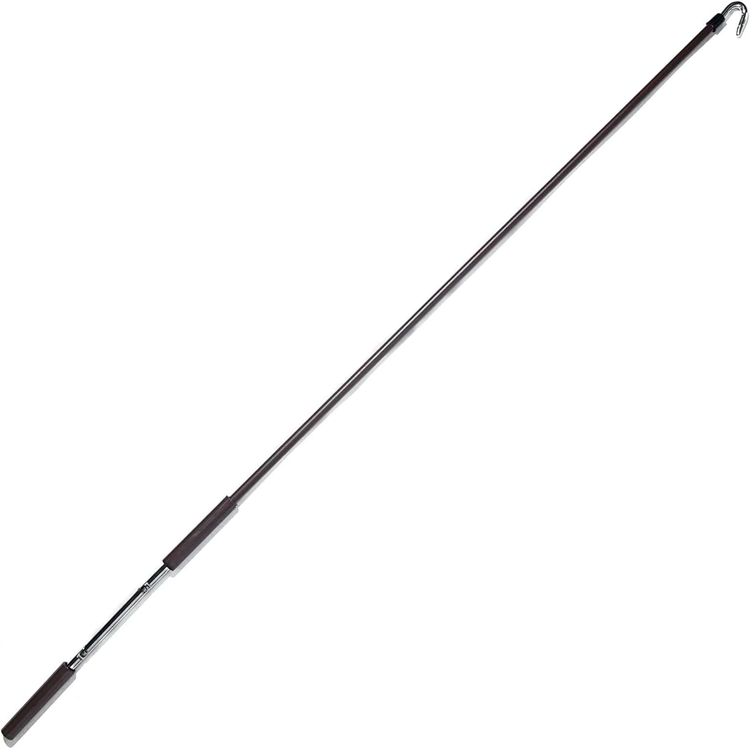 Lihopefe Universal Replacement Metal Crank Wand of Exterior Sun Shades Roller up Blind (Brown)