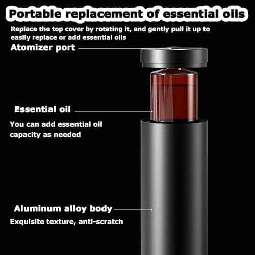Difusor de aceites esenciales de pie de suelo, cobertura de 500 ml y 1000 m³ con difusión de aire frío para grandes oficinas en casa, spa, negocios