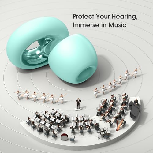 Image of Ear Plugs for Sleeping Noise Reduction, Silicone Earplugs with 8 Ear Tips, Soft Reusable Hearing Protection for Sleep, Snoring, Side Sleepers, Travel, Work, Study & Daily Use (Light Mint)