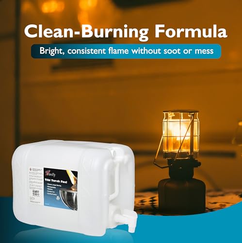 Image of Firefly Fuel Tiki Torch Fuel with Pure Odorless Formula, 5 Gallons Outdoor Lamp Oil, Long-Lasting, Clean Burning, Low Smoke for Tiki Torches, Lanterns and Outdoor Spaces
