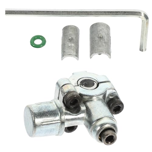 Zerodeko Kit de Válvula de Perforación Ajustable de Zinc para Refrigerador Accesorio Duradero para Sistema de Refrigeración Incluye Llave para Instalación Sencilla Compatible con
