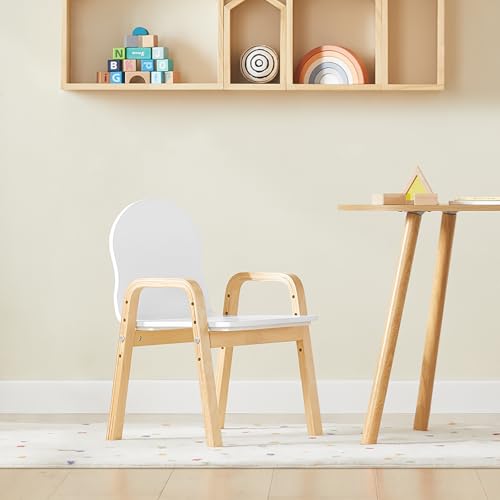 Miniatura 2 de Sobuy Kmb24-Wx2 Set De 2 Sillas Infantiles Silla Para Niños Con 4 Alturas De Asiento Diferentes 23-35 Cm Es