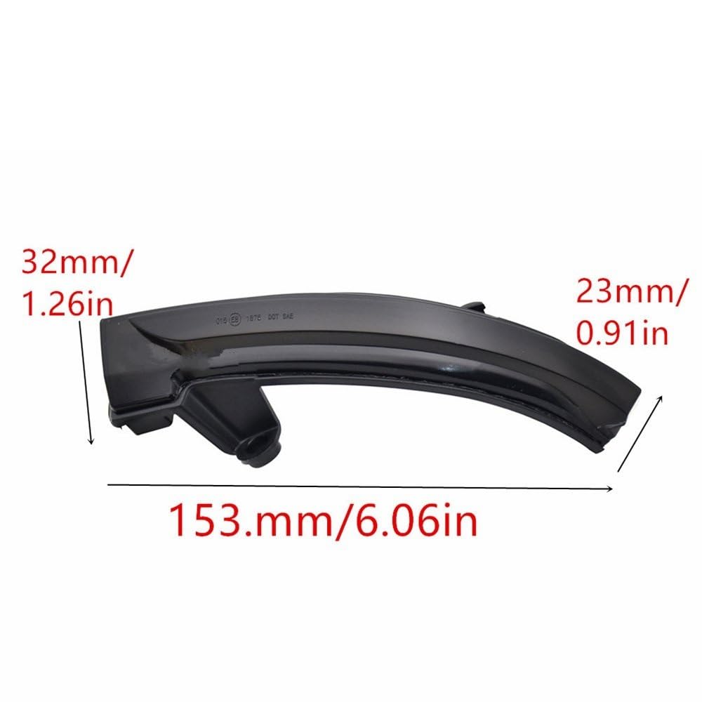 SYLTER Intermitentes AutomóViles para Megane IV para MK4 para Talisman 2016-2021 Luz LED Intermitente Dinámica Espejo Lateral Coche Indicador Secuencial Intermitente Intermitente Espejo Lateral