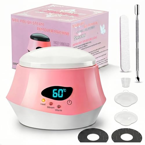 JOJOCOSMO 50W Nail Steamer Remover Professional Bask La Steam Pro Gel Remover Acetone-proof Gel Nail Polish Remover Machine for Salon