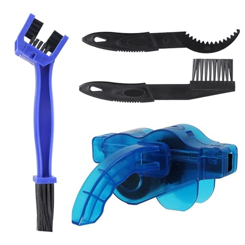 Cepillos limpiadores de Cadena de Bicicleta (4 Piezas), Kit de Cepillos para Bicicleta, para Todos los Tipos de Bici