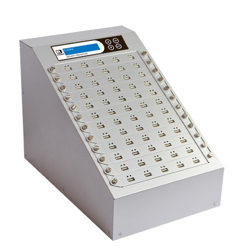 Ureach 1:59 USB Duplicator 2GB/Min - Standalone Flash Drive Copier/Eraser - Clones Thumb Drives Up to 33MB/Sec - Intelligent 9 Silver Series (UB960S)