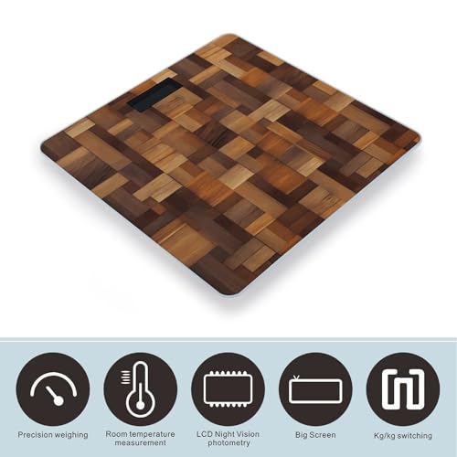 Báscula Digital de Baño con Pantalla LED Clara y Plataforma de Vidrio Templado miniatura 3