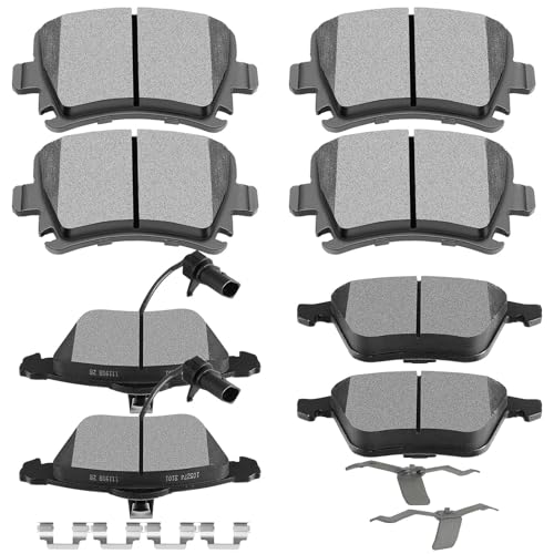 Image of SCITOO D1111 D1108 Front Semi-Metal Rear Ceramic Brake Pads Sets Fit For Audi A4 / A4 Quattro / A6 / A6 Quattro /TT Quattro,For VW CC /For Passat /For Passat CC /For R32