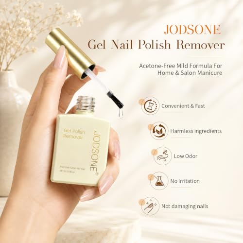 Image of JODSONE Gel Nail Polish Remover, 18ML No Soak Formula for Easy Removal