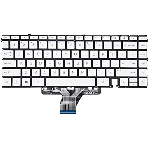 Replacement Keyboard for HP Envy X360 15-ES 15T-ES 15M-ES 15-EP 15M-EU Series Laptop with Backlit US Layout, Natural Silver Cover