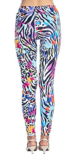 Image of Ndoobiy Printed Leggings Basic Workout Yoga Pants Buttery Smooth Womens Leggings