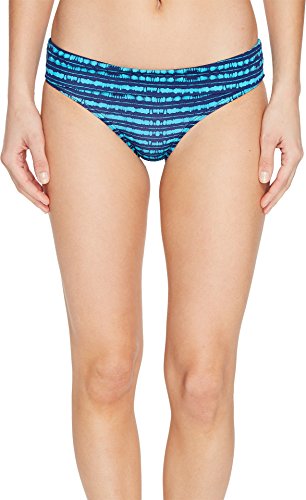 Roxy Women's Pop Swim 70S Pant Bikini Bottom, Olmeque Stripe Combo Blue Depths, S #TOP30