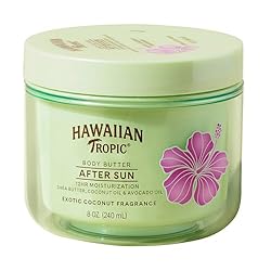 SKIN-NOURISHING AFTER SUN MOISTURIZER — Blended with coconut oil, shea butter, and avocado oil INTENSIVELY HYDRATING — Hawaiian Tropic After Sun Body Butter offers 12-hours of hydration ULTRA-RICH MOISTURIZERS leave skin feeling silky-soft, with an i...