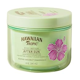 Hawaiian Tropic After Sun Body Butter with Coconut Oil, 8 oz, After Sun Lotion, After Sun Moisturizer, Coconut Body Butter, After Sun Care, After Sun Skin Care, 8 oz