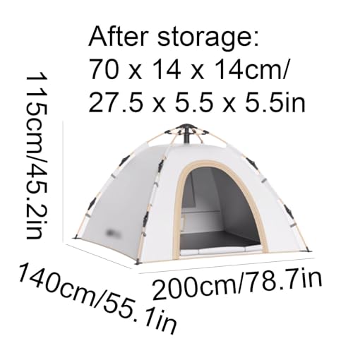 Carpa automática pop-up fácil de instalar 2-3 personas miniatura 2