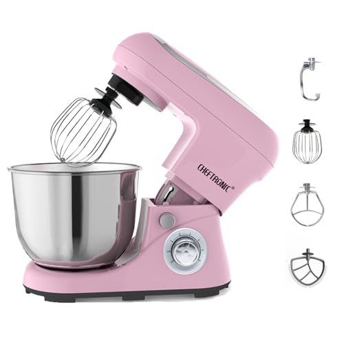 TDSYOCG Tilt-Head Food Mixer,Multi Functional Kitchen Electric Mixer,6 Speeds With 5L Stainless Steel Bowl,Dough Hook, Whisk, Mixing Beater For Baking, Cake, Cookie, Kneading