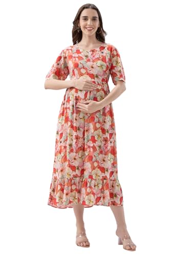 Image of AV2 Women Maternity Feeding Dress | Feeding Kurti | Nursing Dress -5071