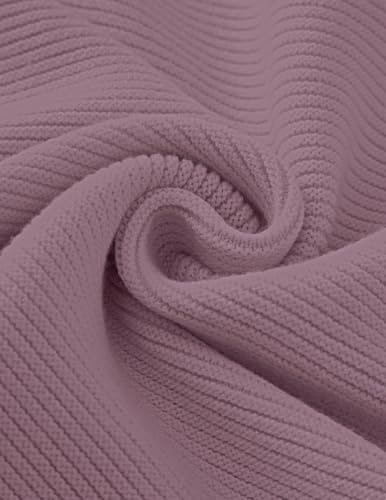 Image of ZESICA Women's Crew Neck Long Lantern Sleeve Fall 2026 Casual Loose Ribbed Knit Solid Soft Pullover Sweater Tops